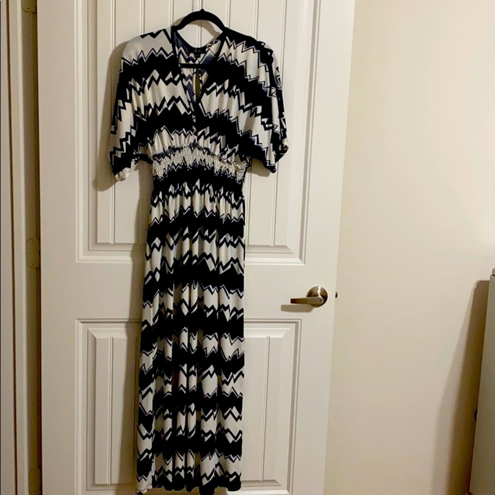 Beautiful Navy Blue Long Dress